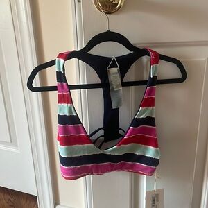 Carve designs LaJolla reversible swimsuit top size small navy/prism